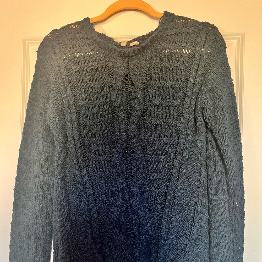 Navy blue Anthropologie Sweater